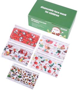 Children Size 3 Ply Face Mask - Christmas Designs