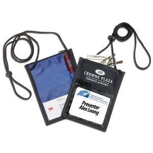 "Closer" 420D Polyester 5 Function Trade Show Badgeholder & Neck Wallet