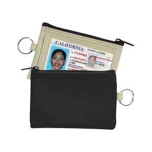 Coin Pouch W/Id Window & Split Ring