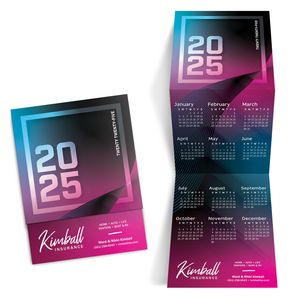 Color Blocks Trifold Calendar