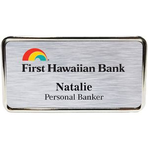 Columbus Metal Name Badge (standard 3 x 1-5/8)