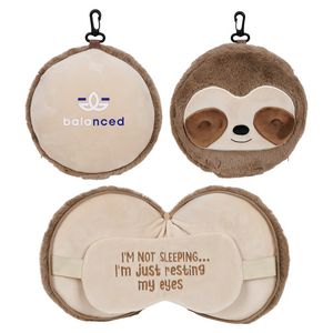 Comfort Palsâ„¢ Sloth 2-in-1 Pillow Sleep Mask
