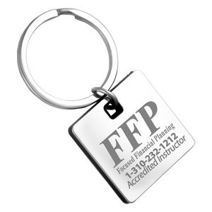 "Cube" Laser Engraved Metal Key Holder