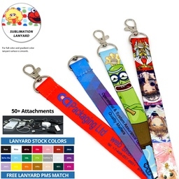 Custom 1" Polyester Lanyard - Full Color