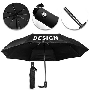 Custom 8-Rib Folding Umbrella with Automatic Dual Use