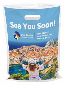 Digital Full Color 1-Sided Plastic Bag (12" x 16")