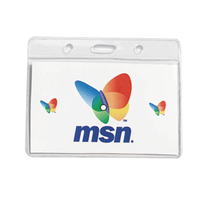 "Dublin" Clear Badge Holder (4"x 3" Insert)