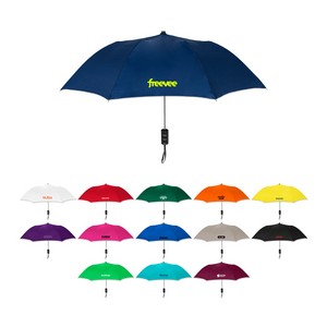 Elite Compact Folding Umbrella w/Solid Colors