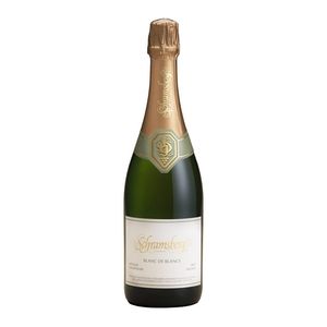 Etched Schramsberg Blanc de Blancs Sparkling Wine Bottle