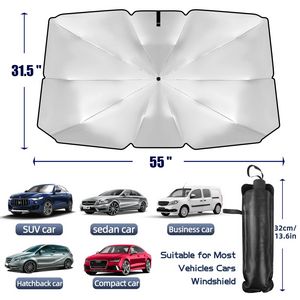 Full Color Car Windshield Sun Shade Foldable Reflector Umbrella
