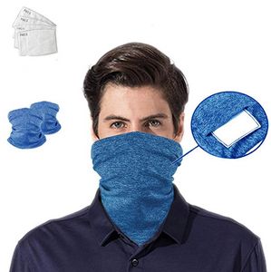 Full Color Washable Neck Gaiter Face Mask W/Pm2.5 Filter