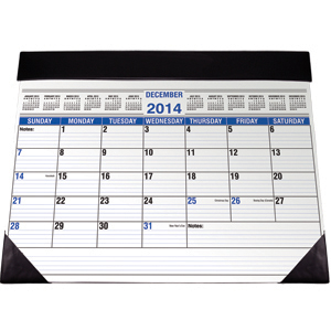 Full Size Desk Planner w/ Black Vinyl Trim
