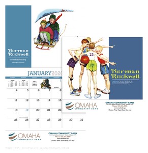 HotLineÂ® Products Norman Rockwell Appointment Calendar - Stapled