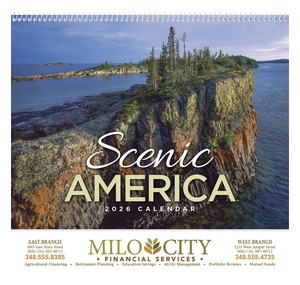 HotLineÂ® Products Scenic AmericaÂ® Appointment Calendar - Spiral