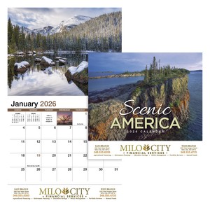 HotLineÂ® Products Scenic AmericaÂ® Appointment Calendar - Stapled