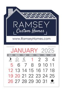 House Shape Value Stick Adhesive Calendar