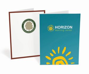 Ink Printed Pocket Folder-Standard White Paper