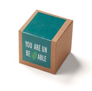 Inspirational Leaf Planter in Kraft Gift Box
