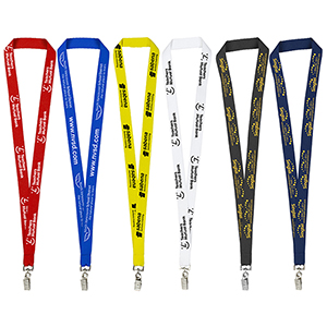 "LaSalle" 3/4" Import Air Ship Silkscreen Lanyard