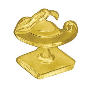 Lamp Of Learning Chenille Lapel Pin