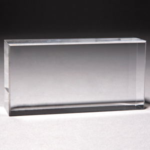 Laser Engraved Cube Award (2 1/2"x 5"x 1")