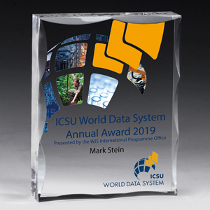 Laser Engraved Scalloped Edge Rectangular Acrylic Paperweight Award (4"x 5"x 1")