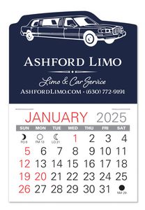 Limo Shape Value Stick Adhesive Calendar