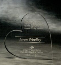 Mini Heart Paperweight (3")