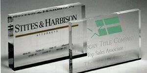 Mini Rectangle Paperweight Award (3"x5")