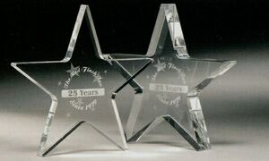 Mini Star Paperweight Award (6"x3/8")