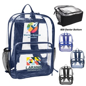 New Best Value 18" Heavy Duty Multi-Function Clear Backpack