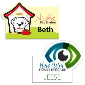 New Orleans Plastic Name Badge (Custom sized between 3 and 6 sq. in.)