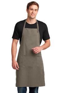 Port Authority Easy Care Extra Long Bib Apron with Stain Release.