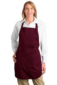 Port Authority Full-Length Apron with Pockets.