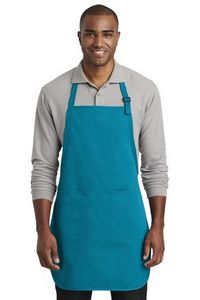 Port Authority Full-Length Two-Pocket Bib Apron.