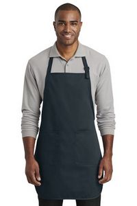 Port Authority Full-Length Two-Pocket Bib Apron.