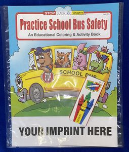 Practice School Bus Safety Coloring Book Fun Pack