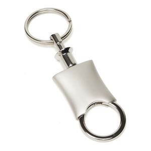 "Raha" Laser Engraved Pull-Apart Metal Valet Keyholder (Overseas)