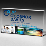 Rectangular Acrylic Paperweight -3" x 5" x 1/2"