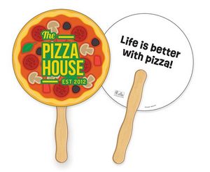 Round Hand Fan (8") Full Color - FSC Certified