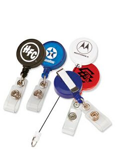 Round Retractable Badge Holder