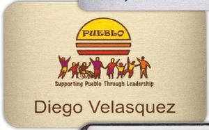 Savannah Express Metal Name Badge (Standard Size 2" x 3")