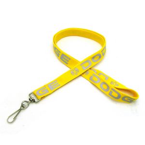Silkscreened Tubular Lanyard w/ J Hook