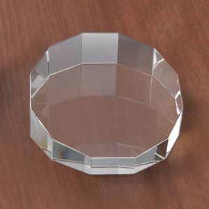 Slanted Circle Paperweight