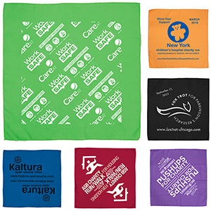 "THE AURORA BANDANA" Headband and Neck Wear Silkscreen - Domestic Production - 22" x 22"