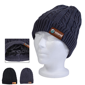 "THE COZY" Cable Knit Beanie With Fluffy Soft Lining