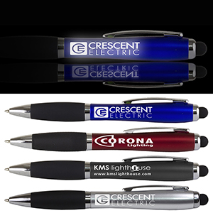 "The Cardiff" Laser Logo Light Up Stylus Pen (Overseas)