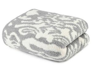 Throw - Damask - Chenilla Cloudâ„¢ - Stone / Creme - 52*70
