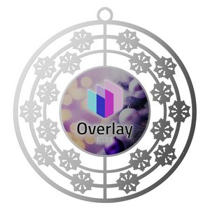 VibraprintÂ® Snow Flake (3D) Holiday Ornament (3")