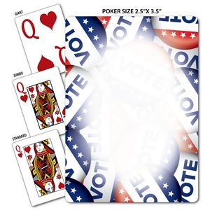 Vote Theme Poker Size Playing Cards